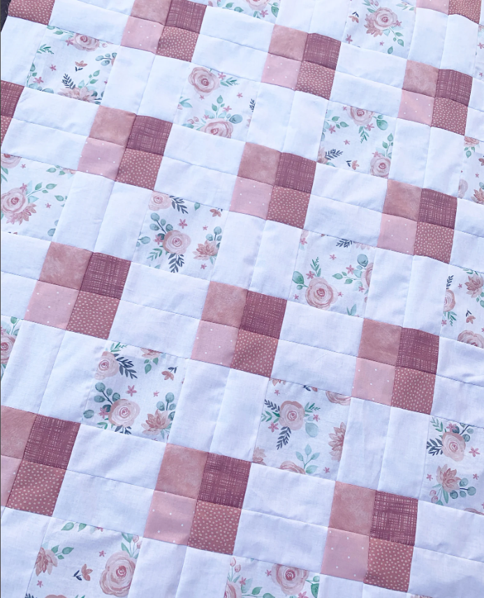 Floral Squares Quilt Pattern