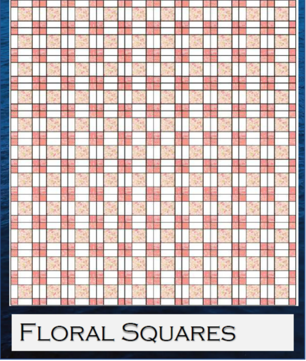 Floral Squares Quilt Pattern