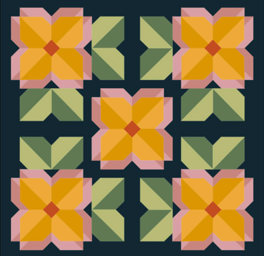 Sunny Blooms Quilt Pattern