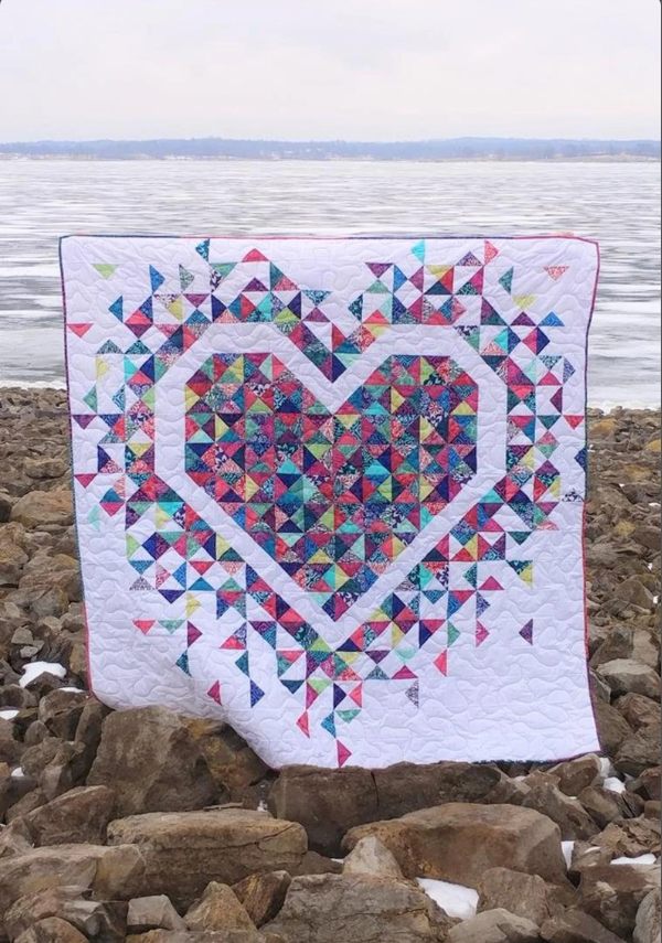 Exploding Heart Quilt