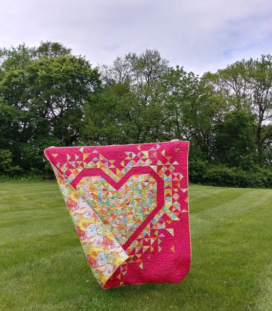 Exploding Heart Quilt
