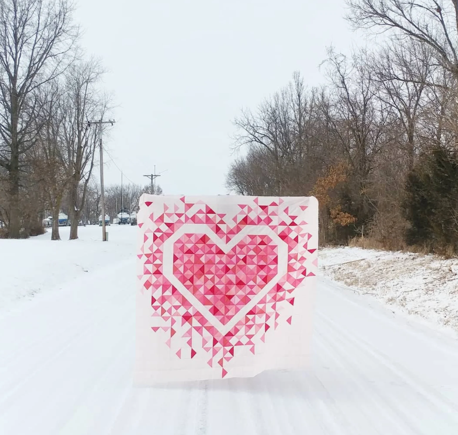 Exploding Heart Quilt