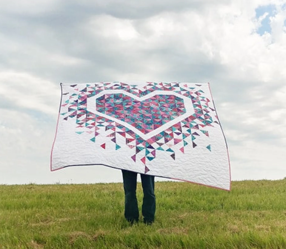 Exploding Heart Quilt