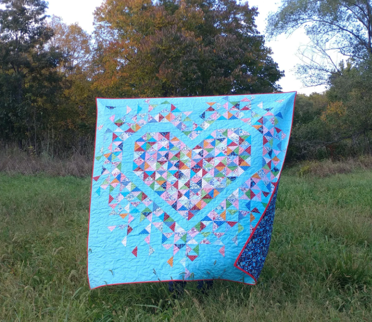 Exploding Heart Quilt