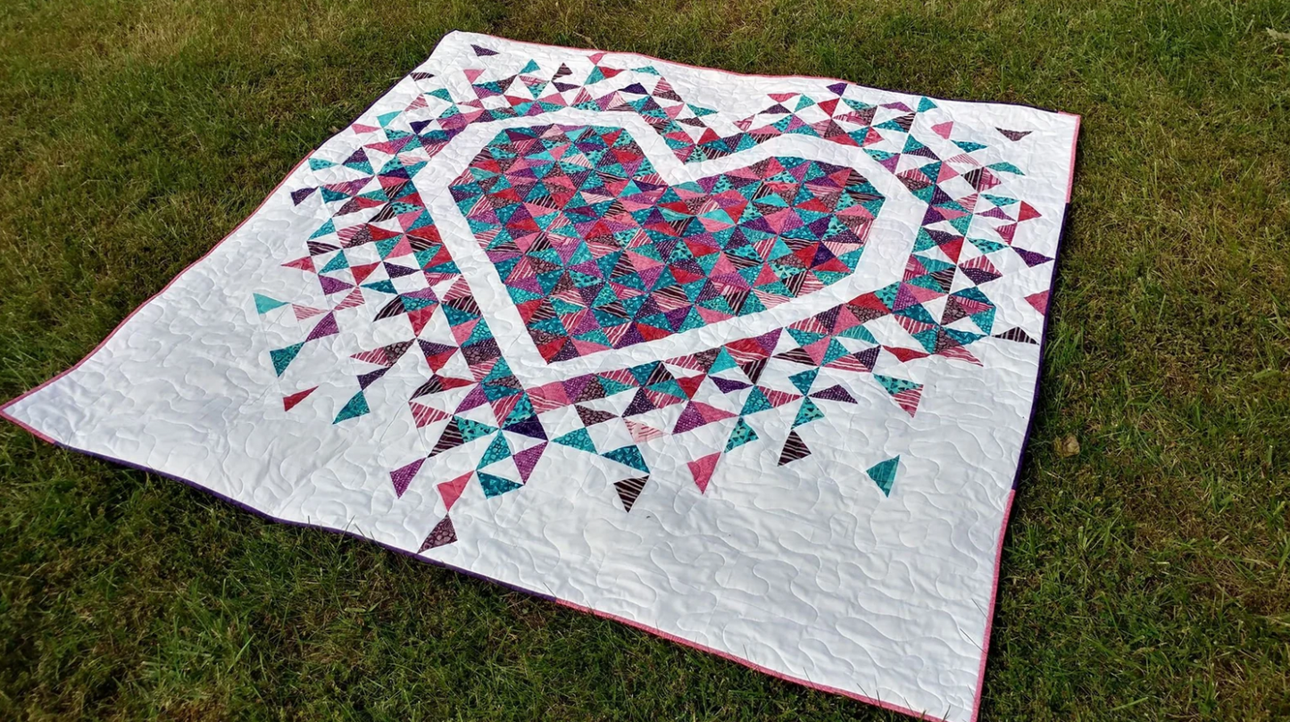 Exploding Heart Quilt